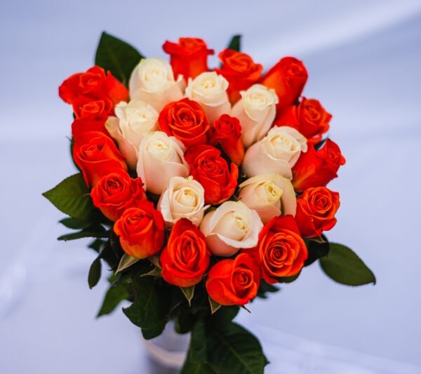 MIX ROSES ORANGE | WHITE